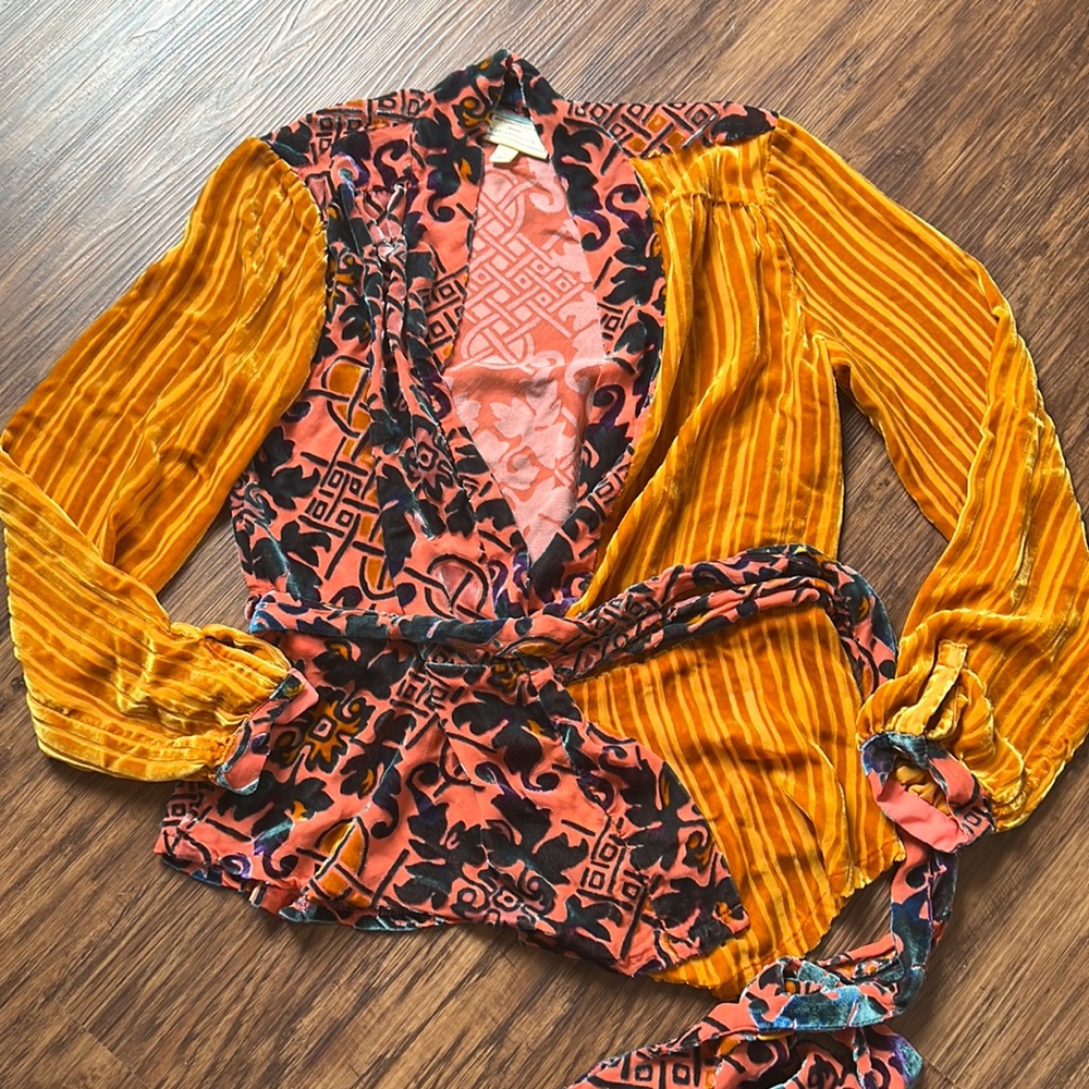 Anthropologie Wrap Blouse Shirt